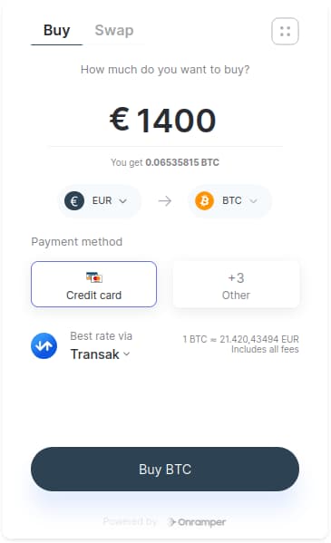 fase 2: comprar bitcoin