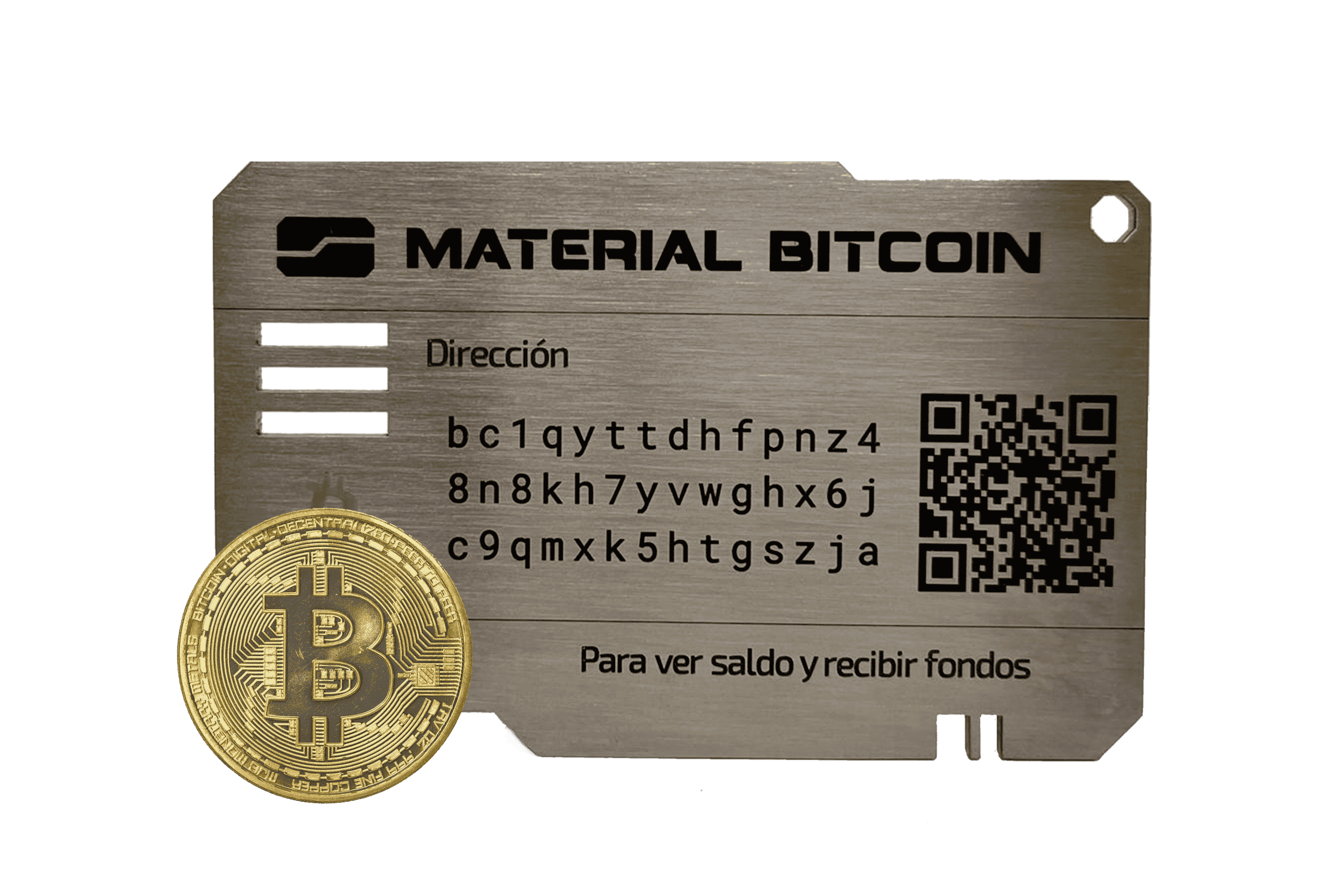Placa Material Bitcoin