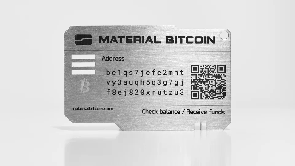 material bitcoin standard del