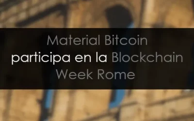 Material Bitcoin ya está en Roma para participar en la Blockchain Week
