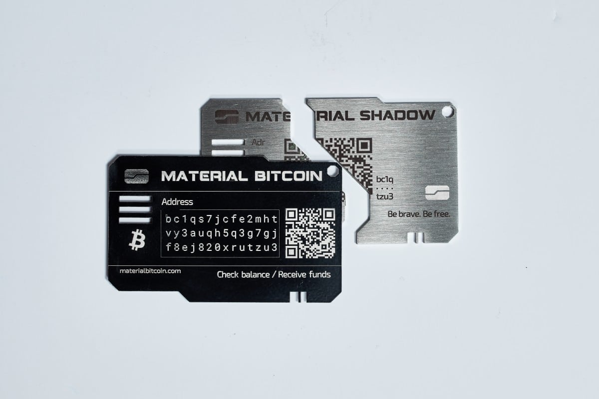 Placa Material Shadow y Material Bitcoin Portable