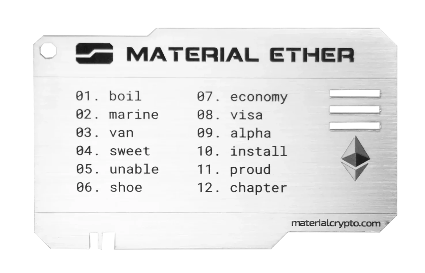 material ethereum
