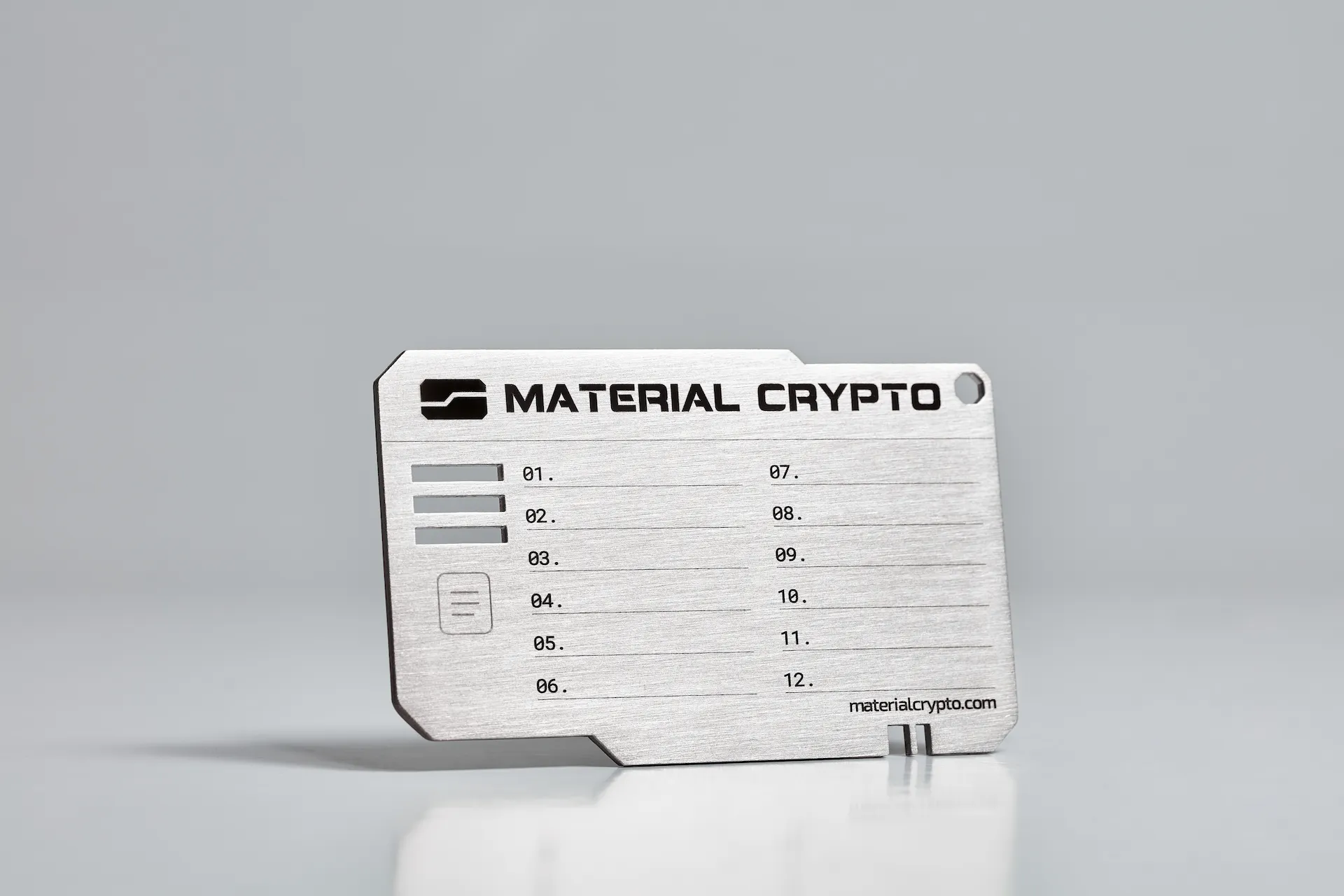 Placa Material crypto do it yourself anverso
