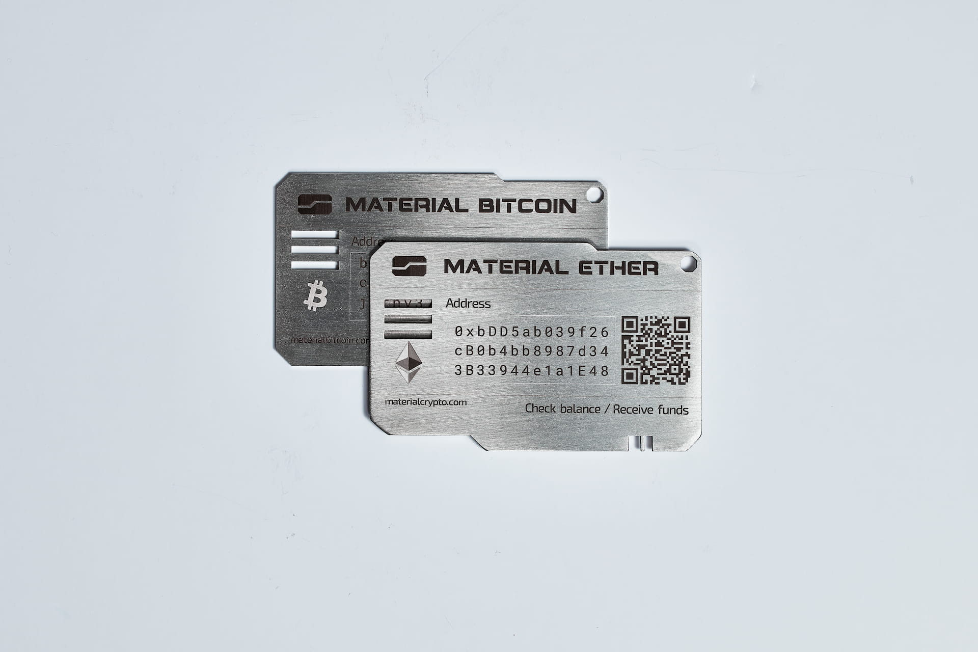 Placa Material bitcoin estándar anverso