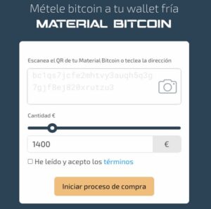 comprar bitcoin material Bitcoin