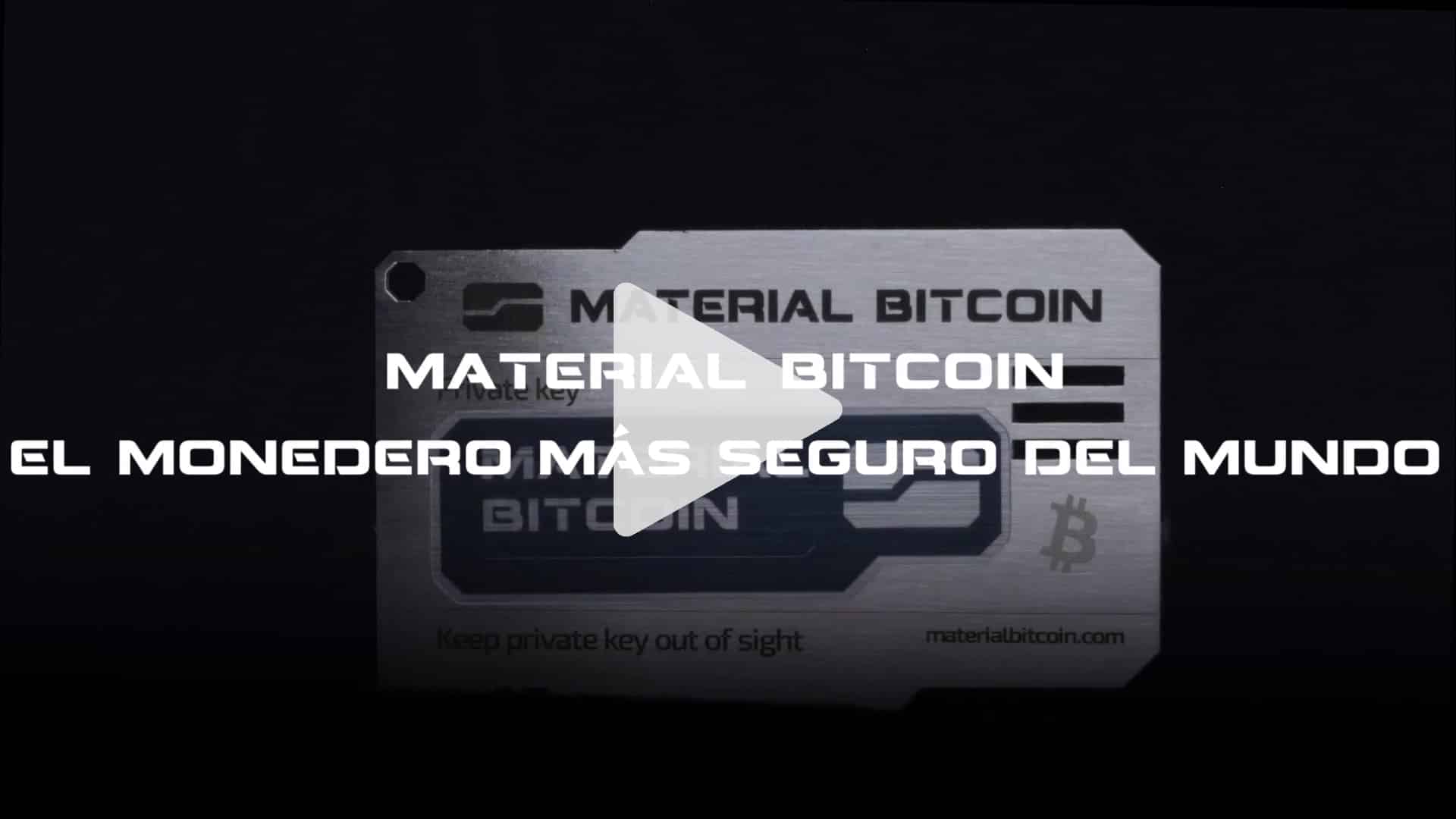 Caja material bitcoin estándar