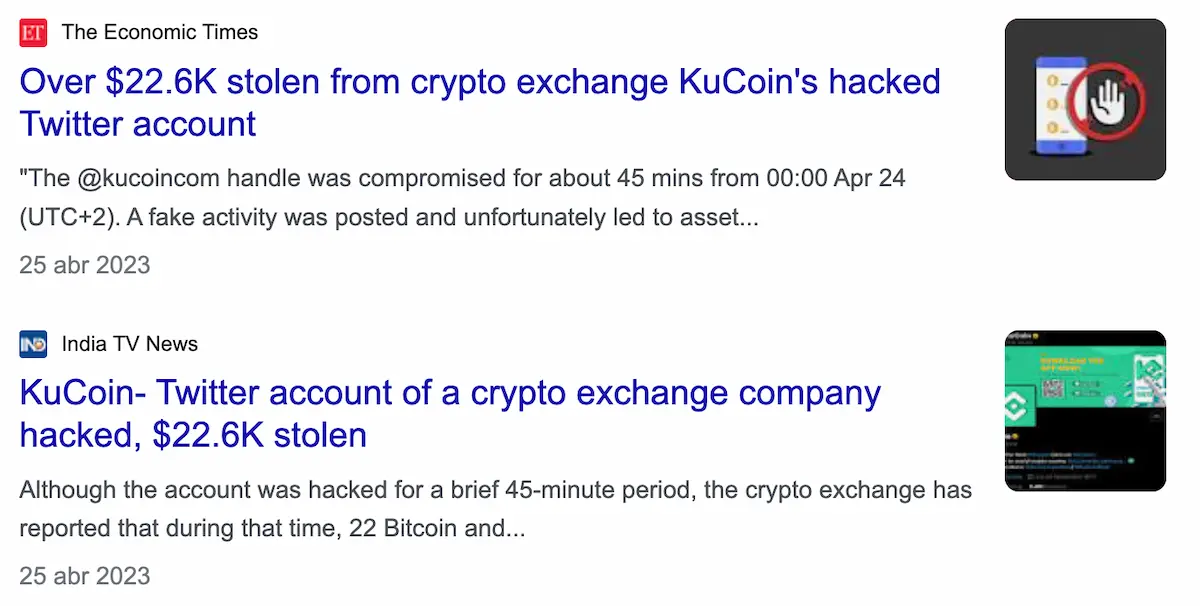 stolen cryptos kucoin