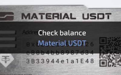How to check your Material USDT balance