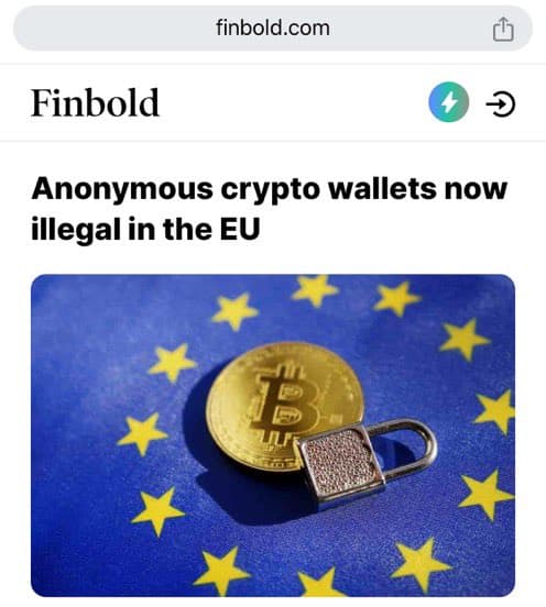 finbold anonymous crypto wallet