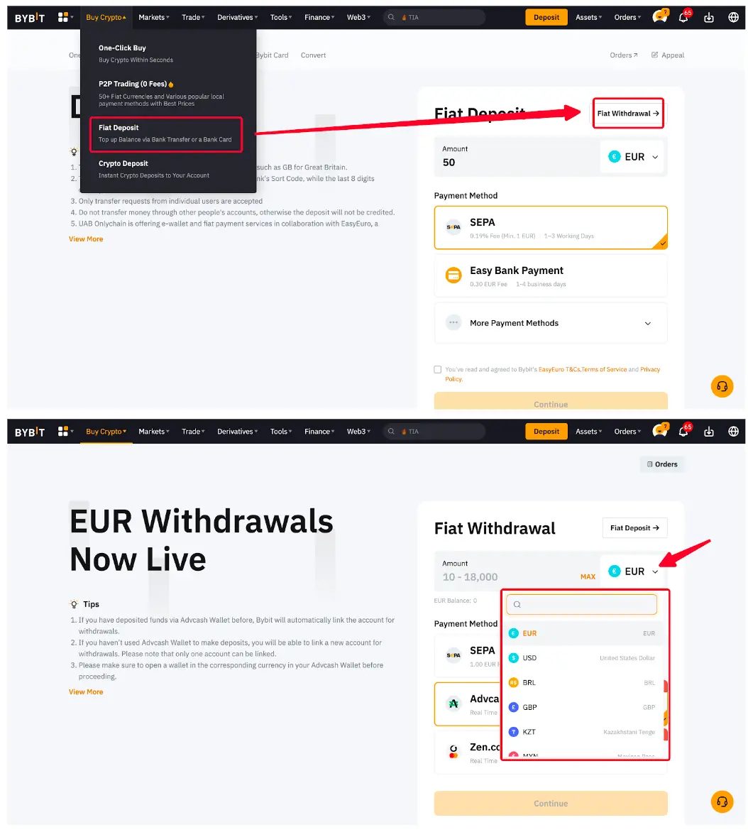 fiat withdrawal bybit