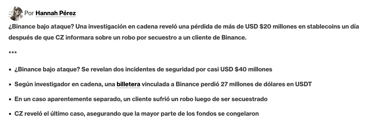 noticia hackeo binance 1