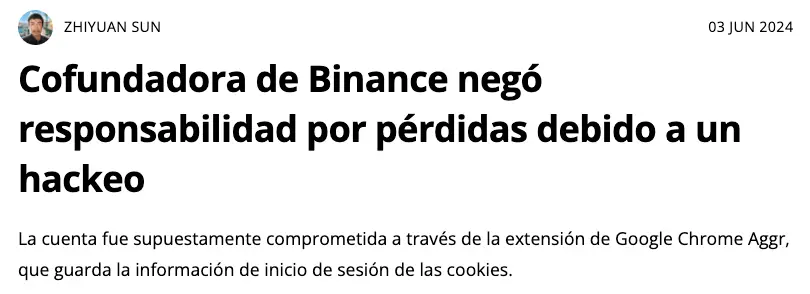 noticia hackeo binance 3