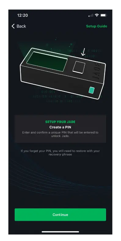 Blockstream Jade PIN