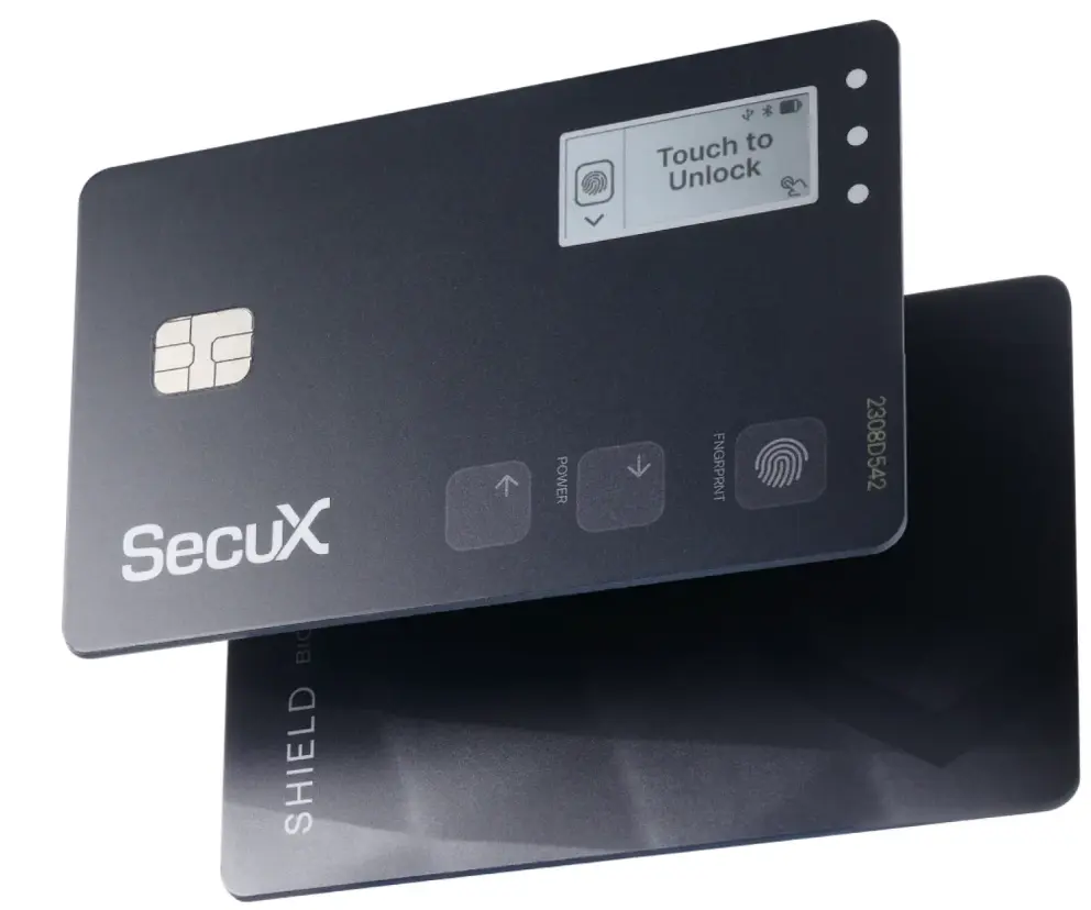 SecuX biometric wallet