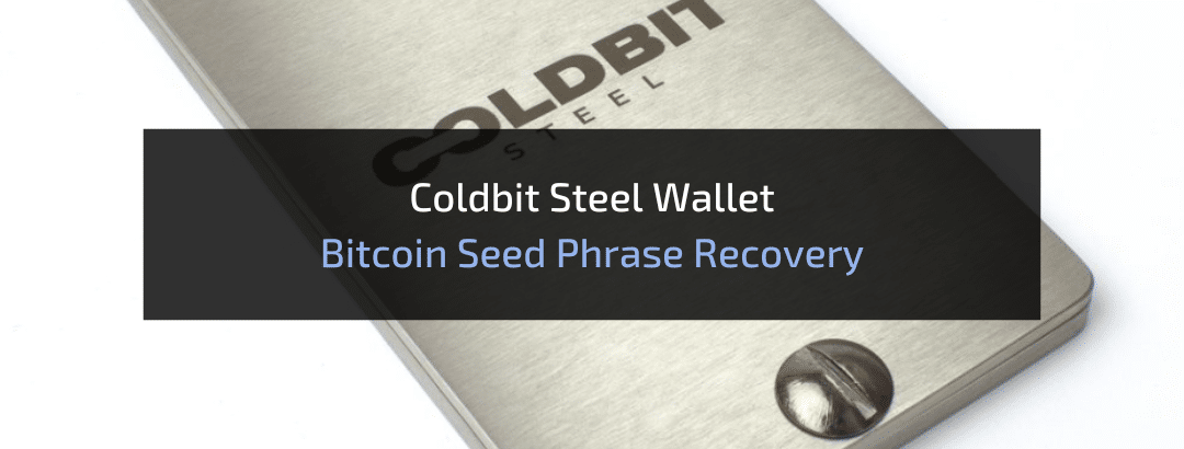 ColdBit Steel Wallet Review: Bitcoin Seed Phrase Recovery