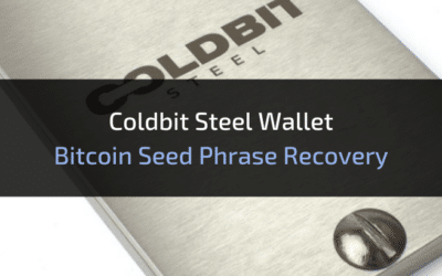 ColdBit Steel Wallet Review: Bitcoin Seed Phrase Recovery