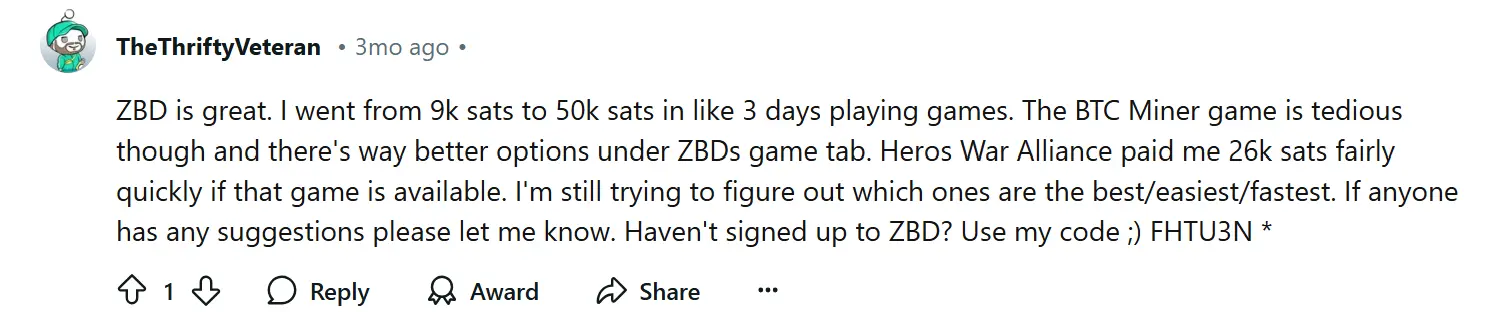 ZBD REVIEW REDDIT