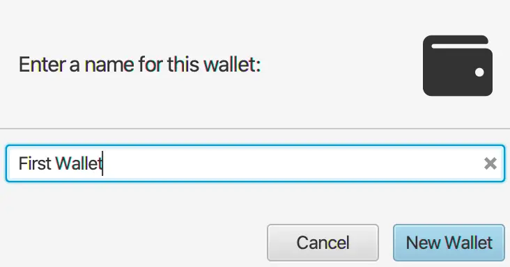 create new wallet on sparrow wallet