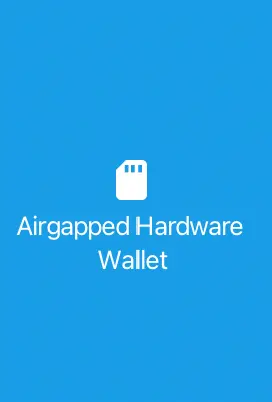 select air-gapped hardware wallet sparrow wallet